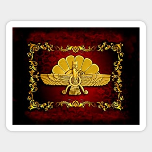 Golden Ahura Mazda Sticker